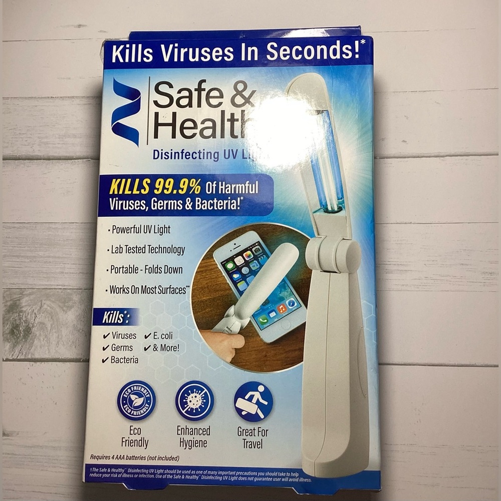 As Seen on TV Safe & Healthy Disinfecting UV Light